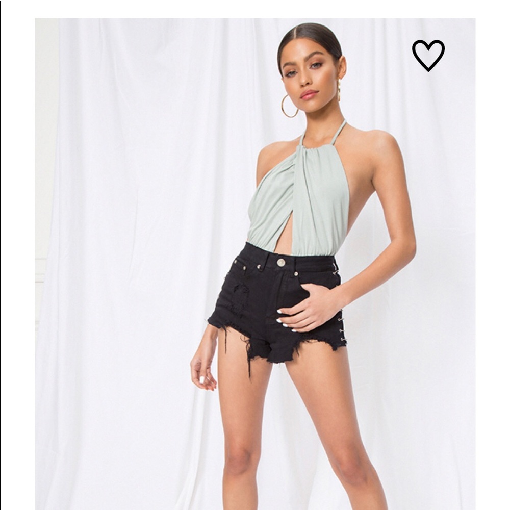 Mint Halter Bodysuit